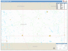 La Moure County, ND Digital Map Basic Style